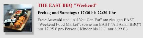 THE EAST Weekend lunch